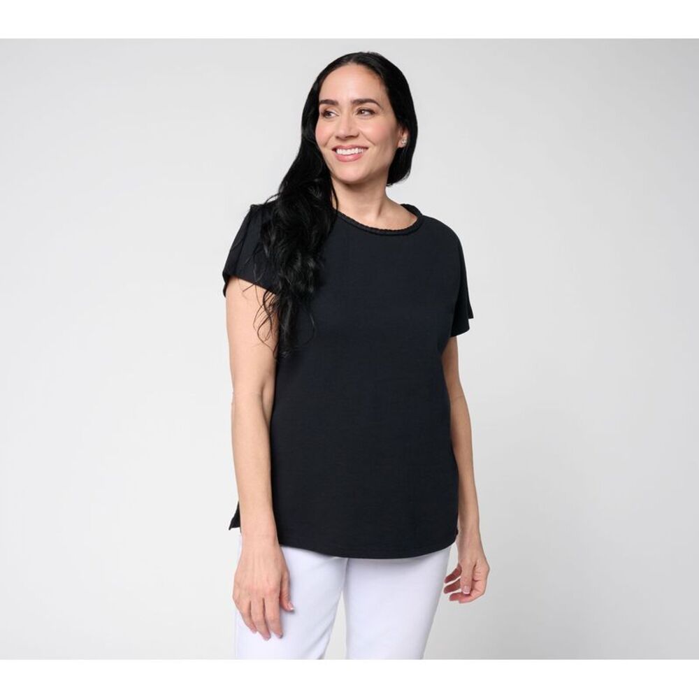 Liberare Women's Top Plus Sz 2X Make Your Selection: Denim & Co. Black A727108